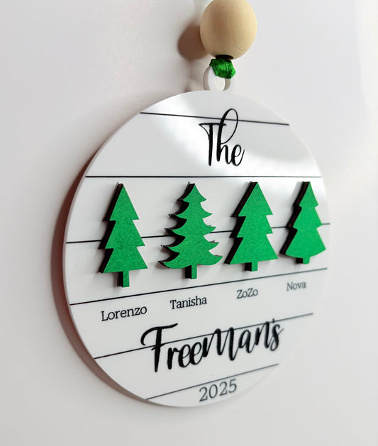 Family Christmas Tree Ornament