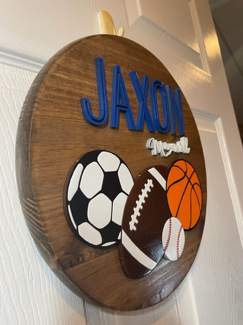 Sports Nursery Sign