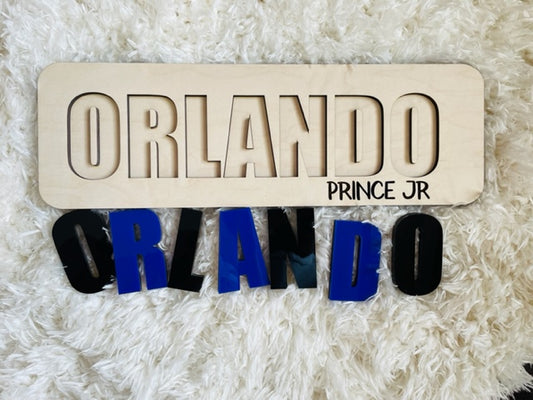 Name Puzzles Arcylic