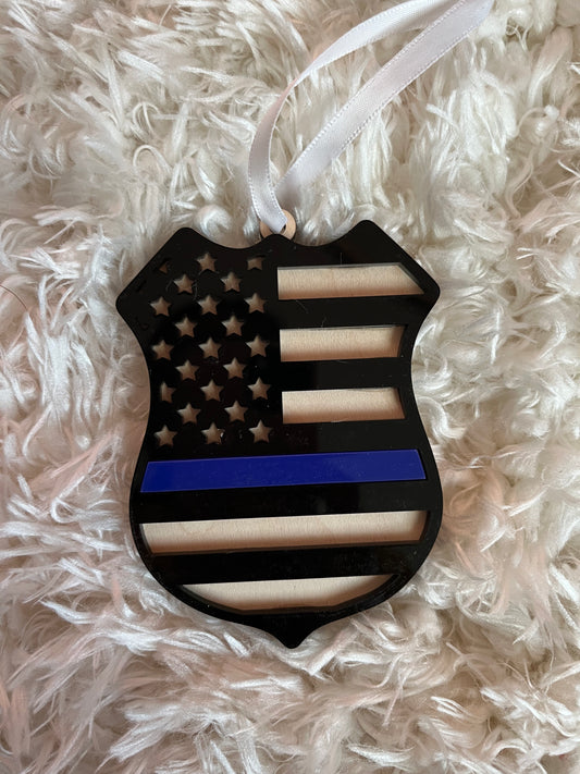 Police badge ornament