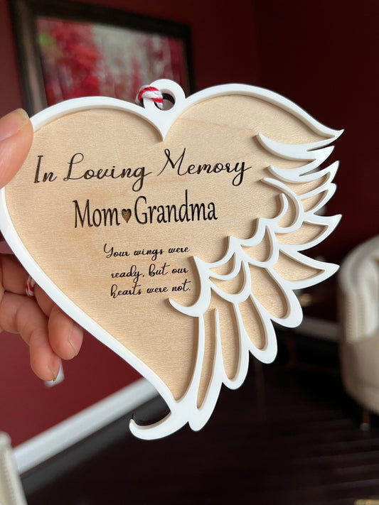 In loving memory ornament