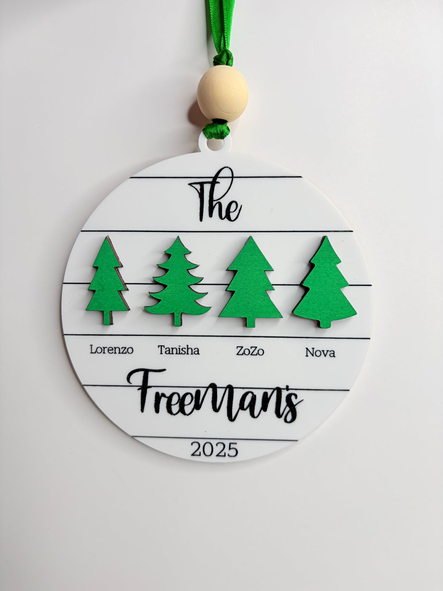 Family Christmas Tree Ornament