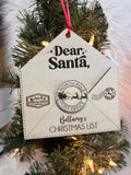 Dear Santa ornament