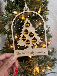 Family Christmas Tree Ornament