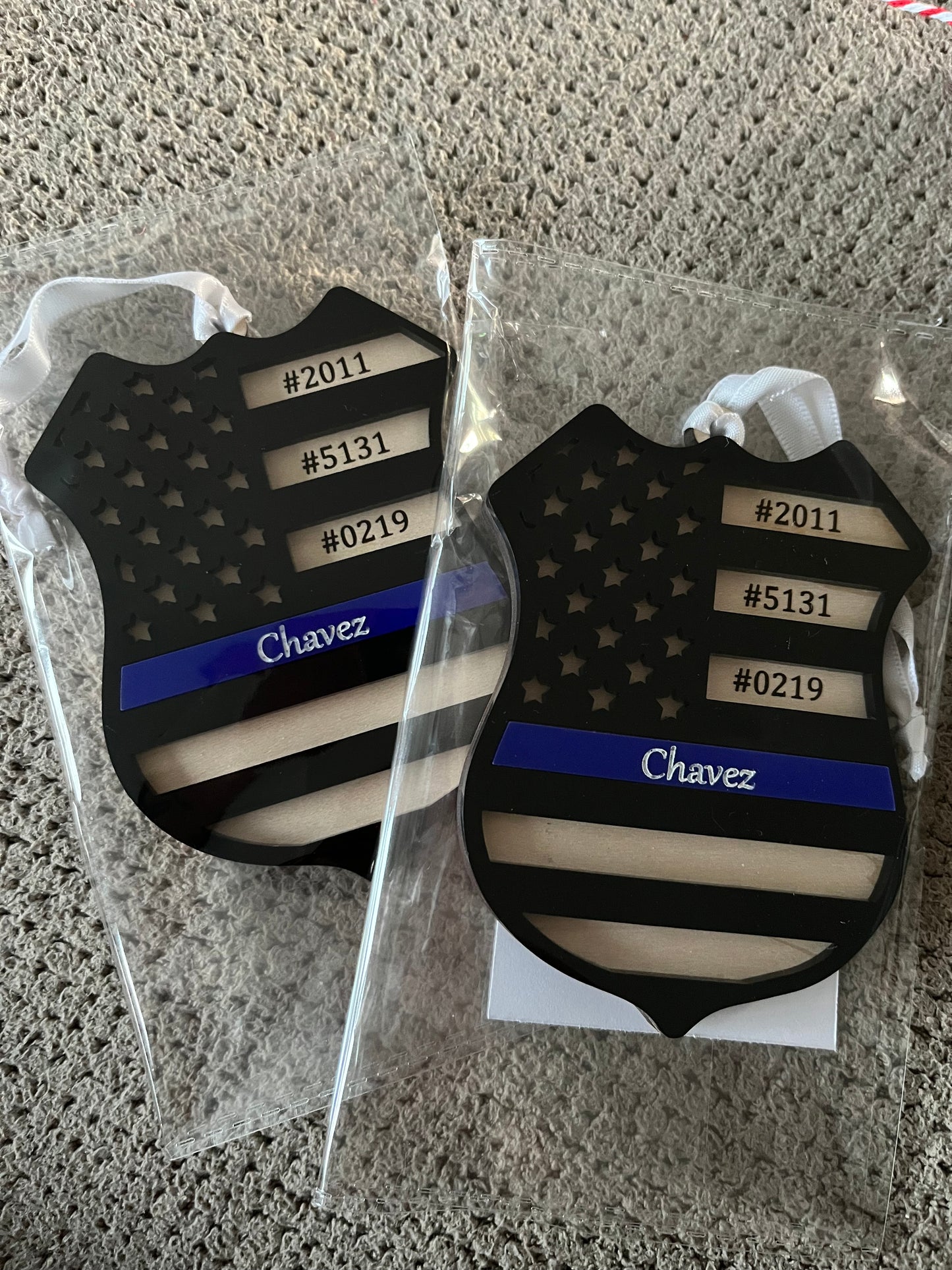 Police badge ornament