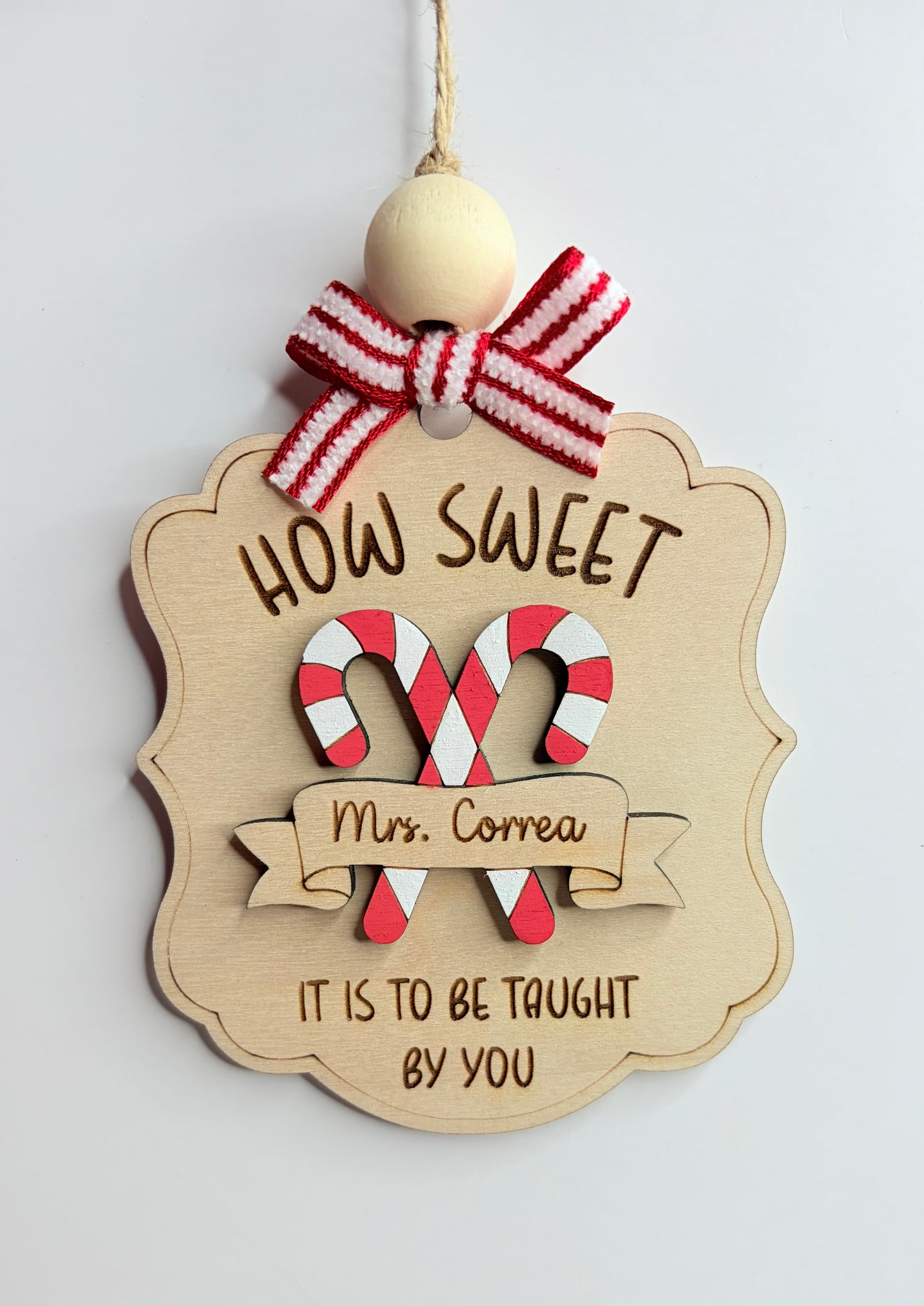 How sweet Teacher ornament