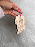 Wooden Stocking Ornament