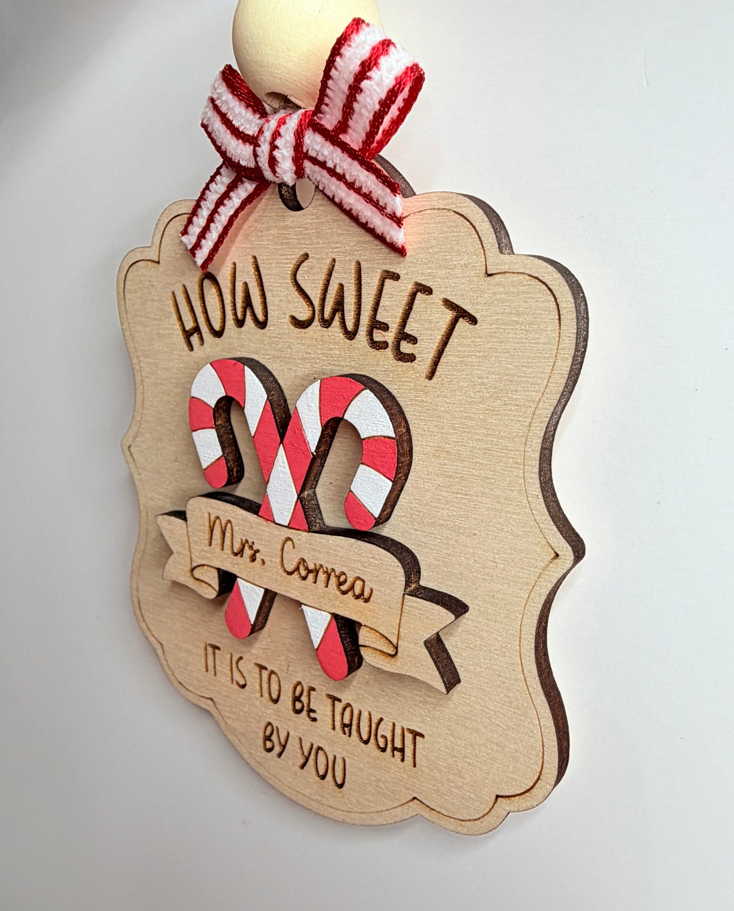 How sweet Teacher ornament