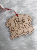 Wooden Stocking Ornament