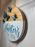 Butterfly door hanger