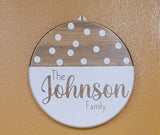 Polka Dot Door hanger