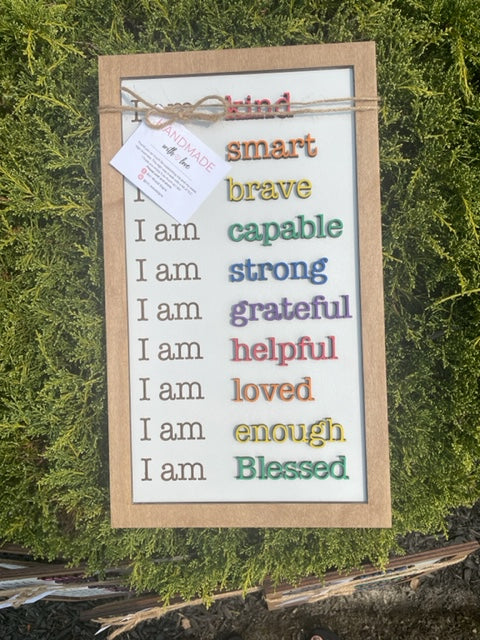 Personalized affirmation sign 