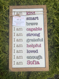Personalized affirmation sign 