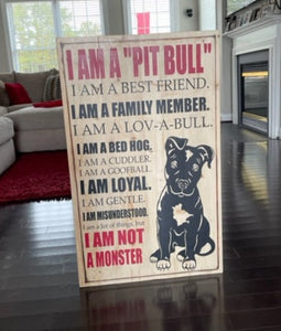 Pitbull wood frame