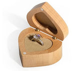 Heart Shaped Engraved Ring Box