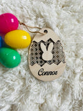 Easter Basket Tags Rattan style