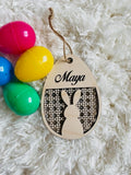 Easter Basket Tags Rattan style