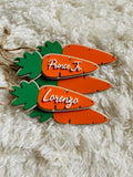 Carrot Easter basket Tags