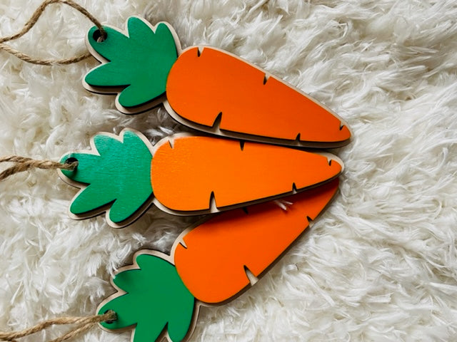 Carrot Easter basket Tags