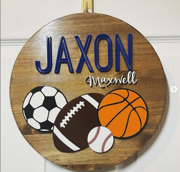 Sports Nursery Sign