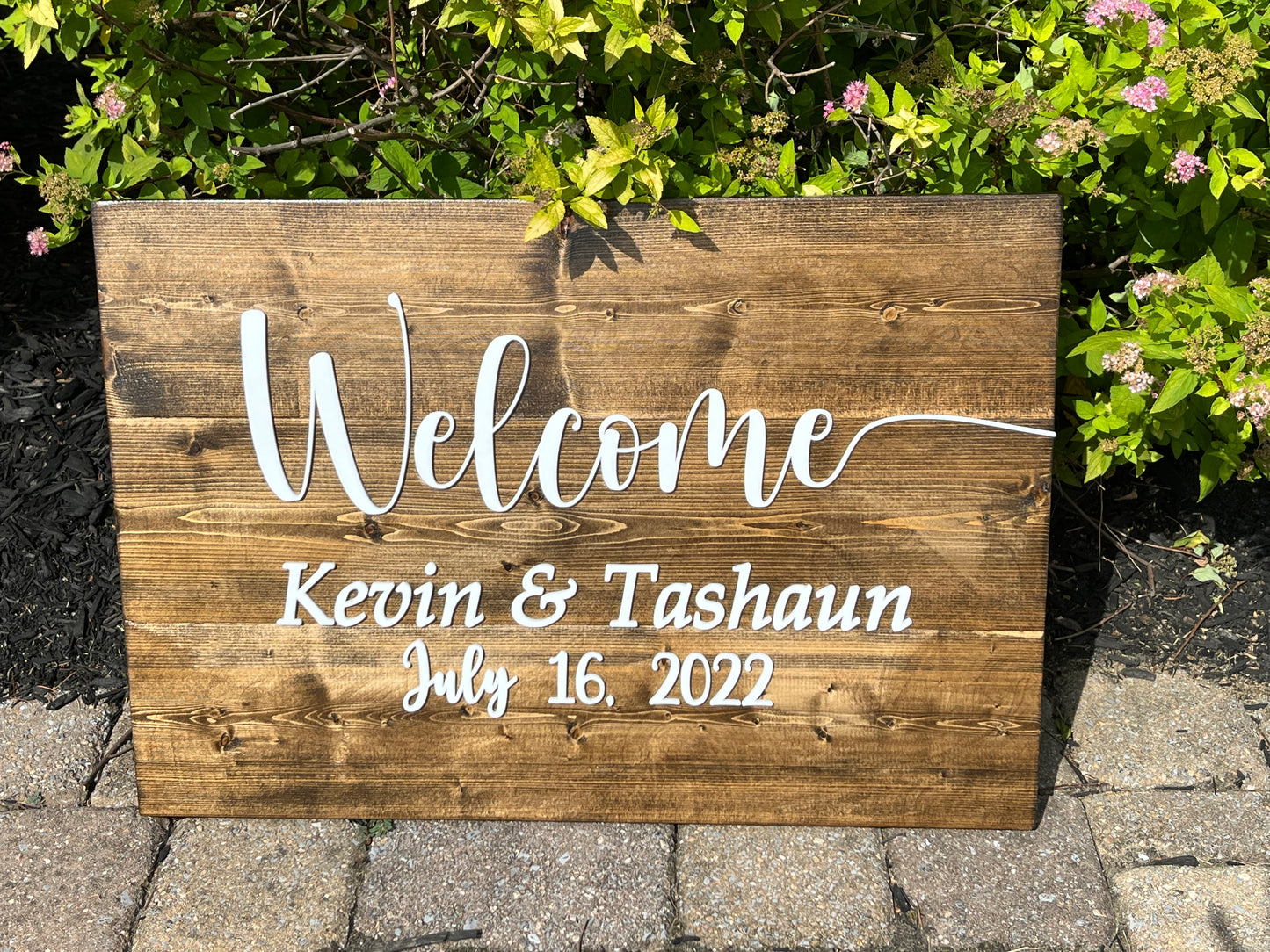 Wedding welcome sign