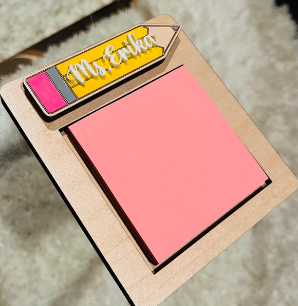 Teacher Sticky Note holder