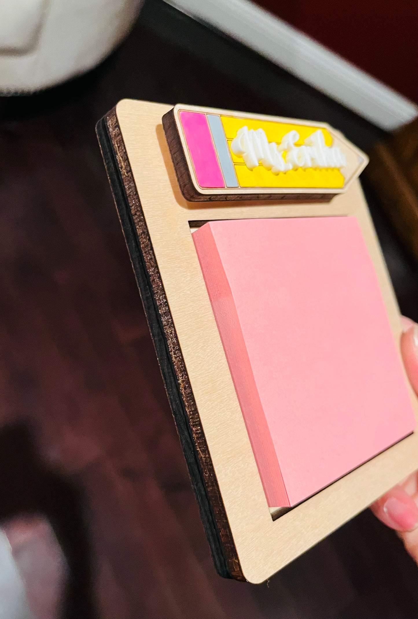 Teacher Sticky Note holder