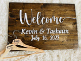 Wedding welcome sign