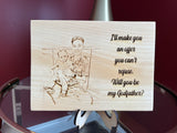 Special photo engraved wood plaque